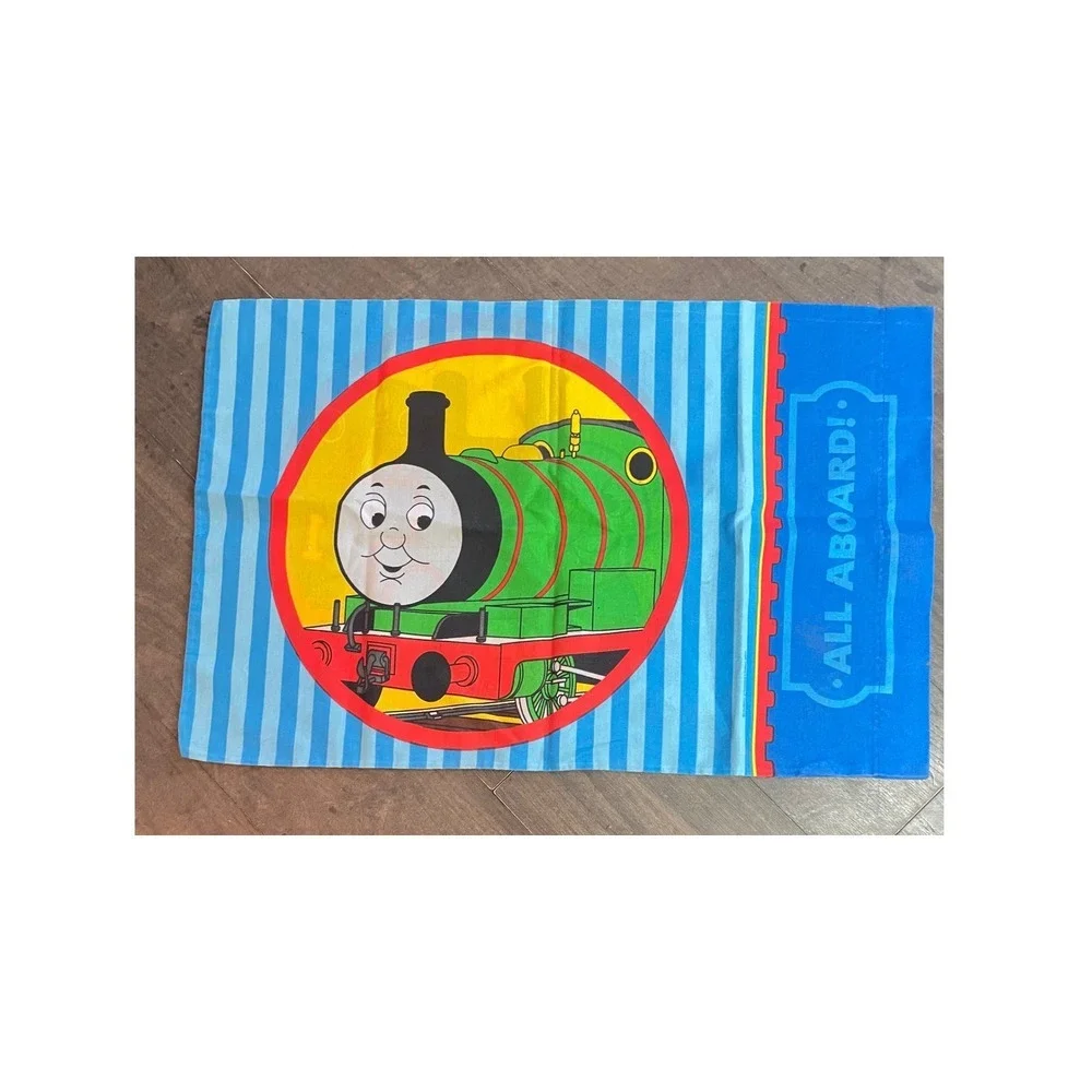 Thomas and Friends twin Sheet Blue Train Characters Kids Bedding